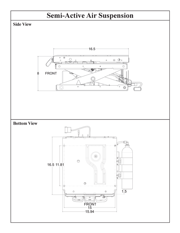 Semi-Active Replacement Air Suspension