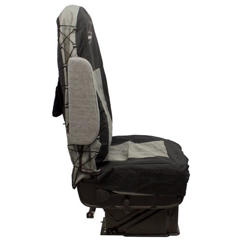High-Back Truck Replacement Seat/Backrest Cover Kit - Black/Gray
