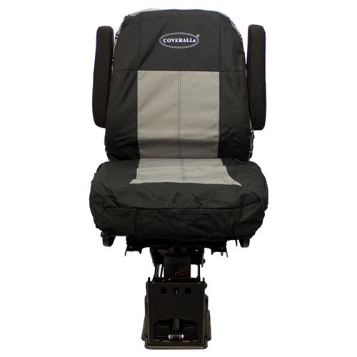Mid-Back Truck Seat/Backrest Replacement Cover Kit - Black/Gray