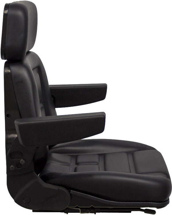 Deutz-Allis Tractor Replacement Seat Assembly - Fits Various Models - Black Vinyl