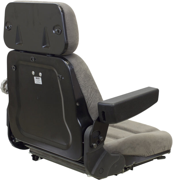 Allis Chalmers Tractor Replacement Seat Assembly - Fits Various Models - Gray Cloth