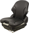 John Deere Lawn Mower Replacement Seat & Mechanical Suspension - Fits Various Models - Black Vinyl