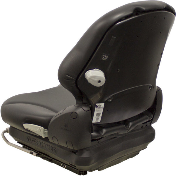 Simplicity Lawn Mower Replacement Seat & Mechanical Suspension - Fits Various Models - Black Vinyl
