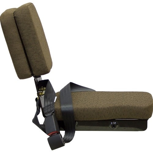 John Deere Tractor/Combine/Cotton Picker Sound-Gard™ Replacement Instructional Seat - Fits Various Models - Brown Cloth
