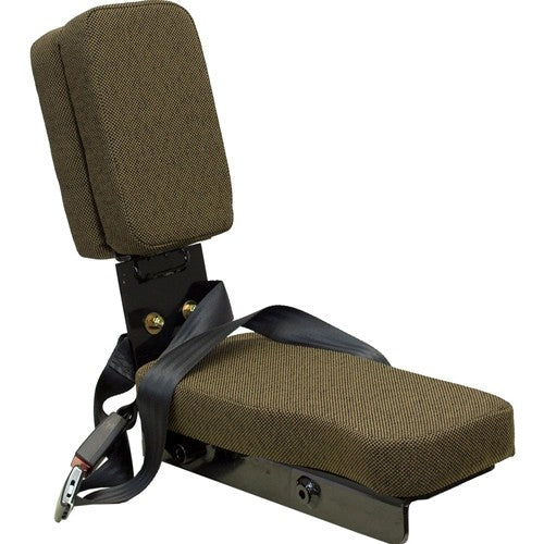 John Deere Tractor/Combine/Cotton Picker Sound-Gard™ Replacement Instructional Seat - Fits Various Models - Brown Cloth