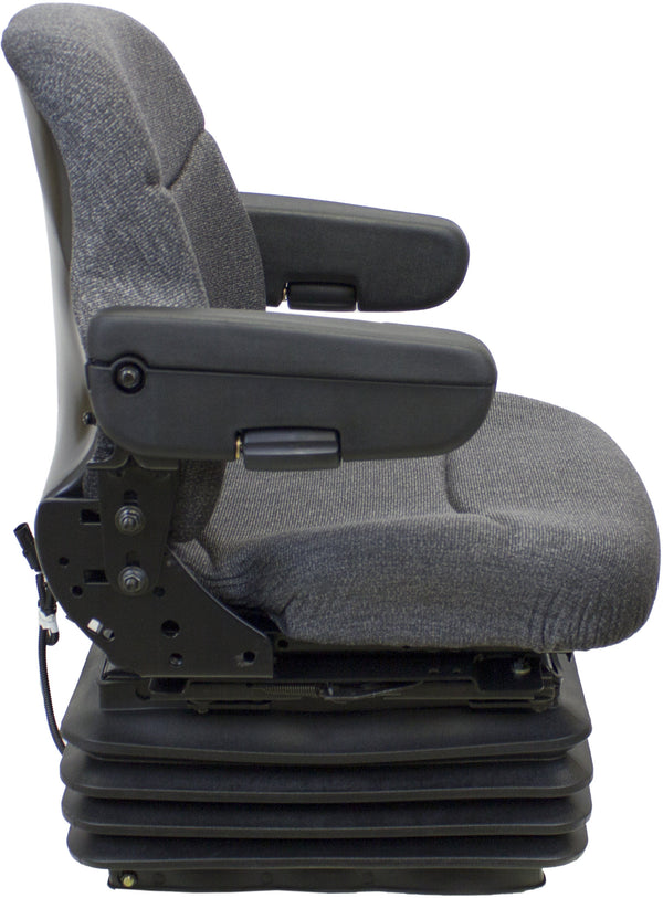 Ford/New Holland Tractor Replacement Seat & Air Suspension - Fits Various Models - Gray Cloth
