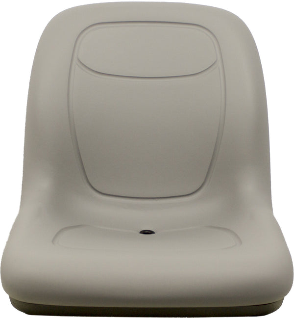 Exmark Lawn Mower Replacement Bucket Seat - Fits Various Models - Gray Vinyl