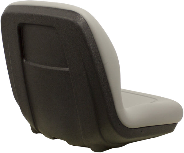 Kubota Lawn Mower Replacement Bucket Seat - Fits Various Models - Gray Vinyl