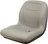 Toro Lawn Mower Replacement Bucket Seat - Fits Various Models - Gray Vinyl