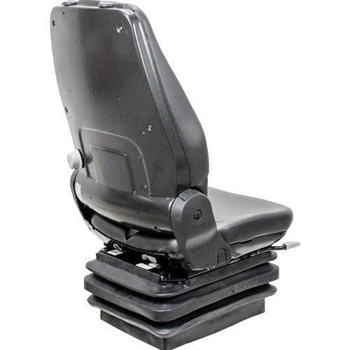 Takeuchi Telehandler Replacement Seat & Mechanical Suspension - Fits Various Models - Black Vinyl