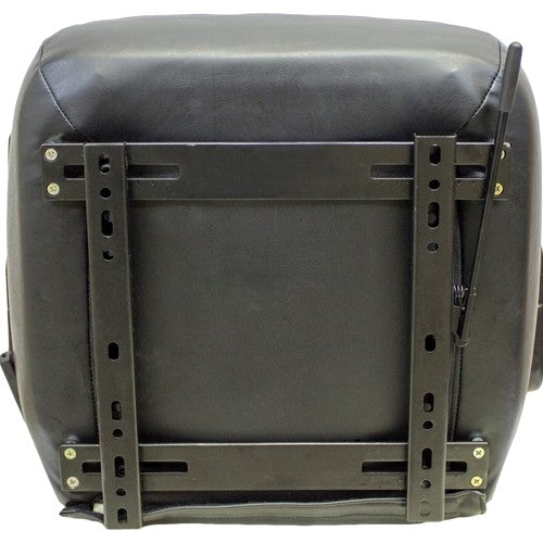 Genie Telehandler Replacement Seat Assembly w/Arms - Fits Various Models - Black Vinyl