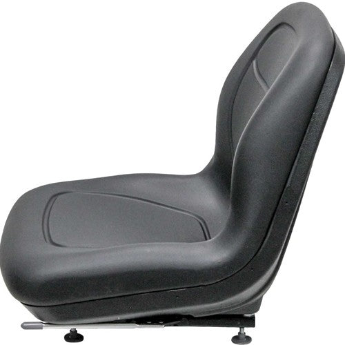 Bad Boy Lawn Mower Replacement Bucket Seat - Fits Various Models - Black Vinyl