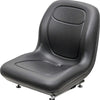 Kubota Lawn Mower Replacement Bucket Seat - Fits Various Models - Black Vinyl