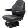 International Harvester 656-686 Series Tractor Replacement Seat & Mechanical Suspension - Fits Various Models - Black Vinyl