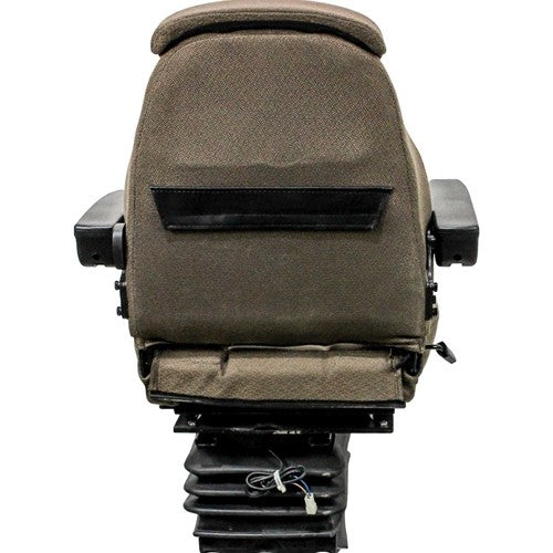 John Deere 30 Early Series Tractor With Sound-Gard Cab & Mechanical Suspension Replacement Seat & Air Suspension - Fits Various Models - Brown Cloth