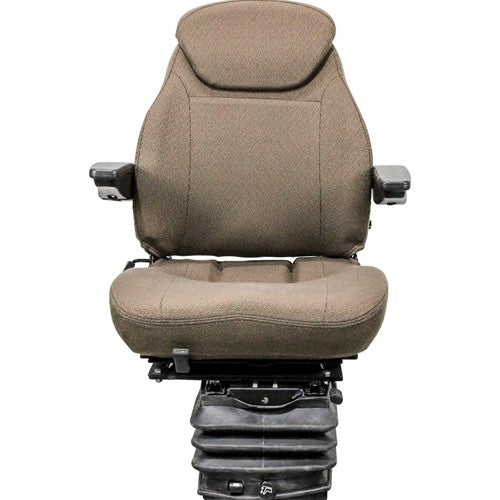 John Deere 30 Early Series Tractor With Sound-Gard Cab & Mechanical Suspension Replacement Seat & Air Suspension - Fits Various Models - Brown Cloth