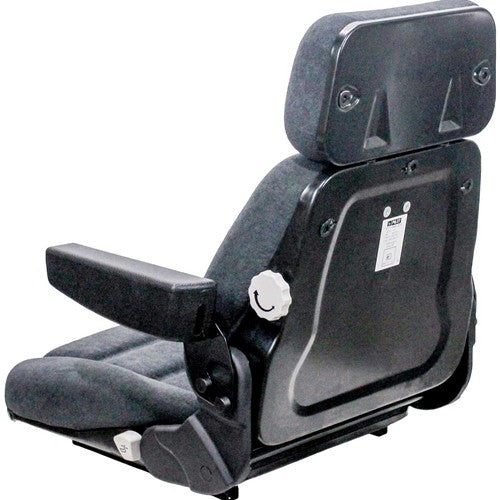 Case IH 71-89 Series Magnum and Steiger 9100-9300 Series Tractor Replacement Seat Assembly - Fits Various Models - Gray Cloth