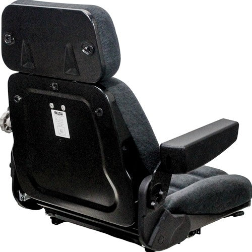Case IH 71-89 Series Magnum and Steiger 9100-9300 Series Tractor Replacement Seat Assembly - Fits Various Models - Gray Cloth