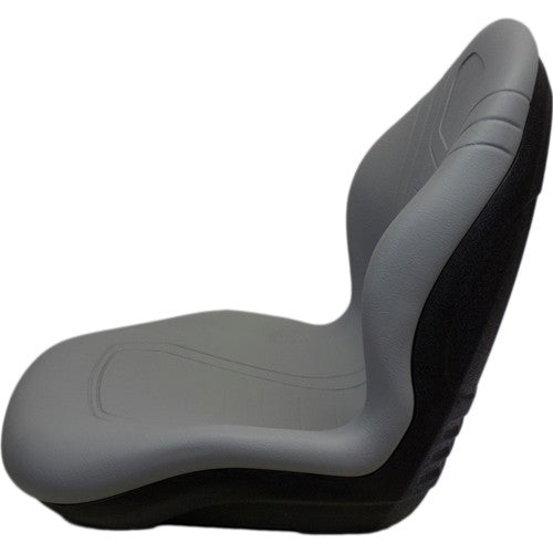 Case IH DX Series and Farmall Tractor Replacement Bucket Seat Kit - Fits Various Models - Gray Vinyl