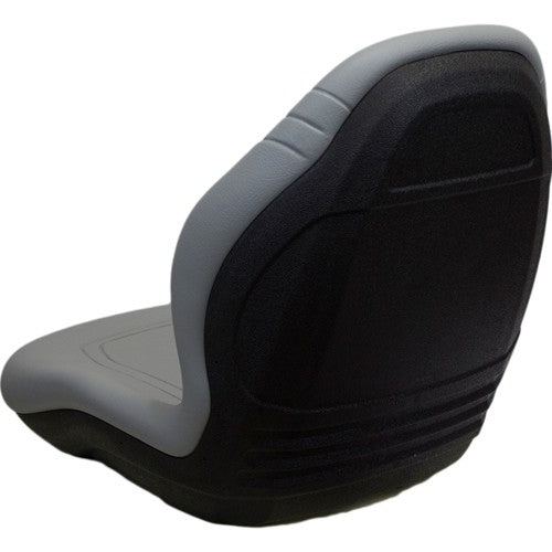Case IH DX Series and Farmall Tractor Replacement Bucket Seat Kit - Fits Various Models - Gray Vinyl