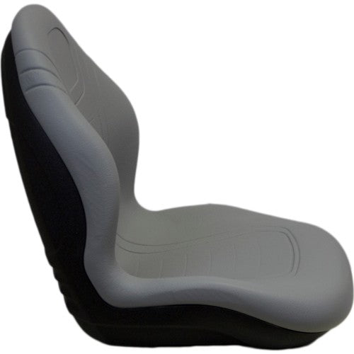 Case IH DX Series and Farmall Tractor Replacement Bucket Seat Kit - Fits Various Models - Gray Vinyl