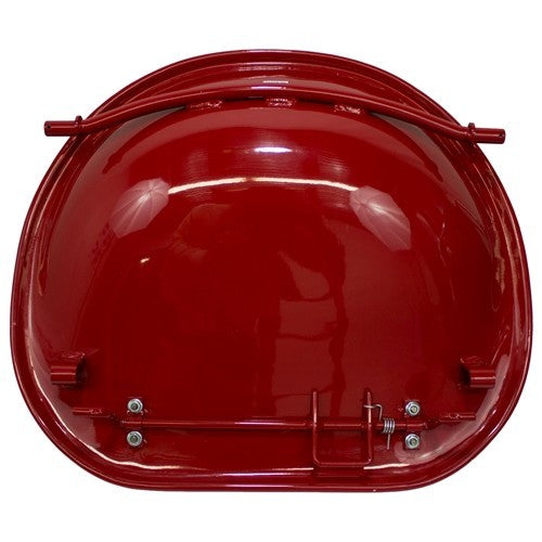 International Harvester Farmall Tractor Replacement Seat (Rod Mount) - Fits Various Models - Red & White Vinyl