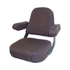 John Deere Tractor Super Deluxe Replacement Seat Assembly - Fits Various Models - Brown Cloth