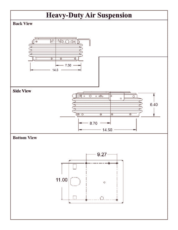 Heavy-Duty 24-Volt Replacement Air Suspension