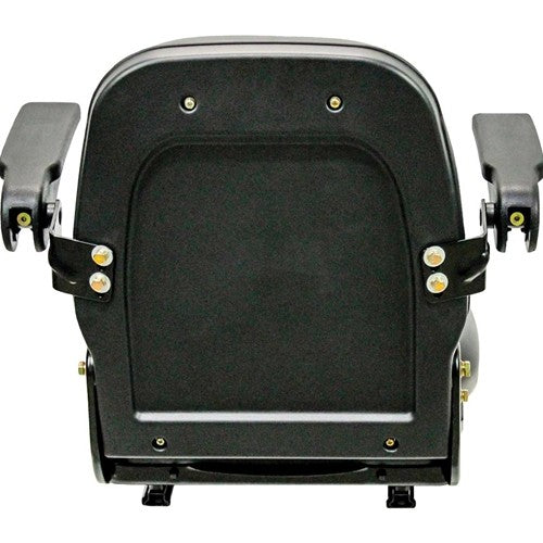 JLG Telehandler Seat Assembly w/Arms - Fits Various Models - Black Vinyl