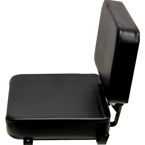 Universal Forklift Seat Assembly - Fits Various Models - Black Vinyl