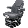 Case IH 9100/Steiger Series Tractor Replacement Seat & Air Suspension - Fits Various Models - Black/Gray Cloth