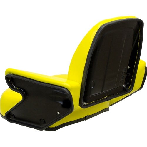 John Deere Tractor 4 Piece Replacement Seat Assembly - Fits Various Models - Yellow Vinyl