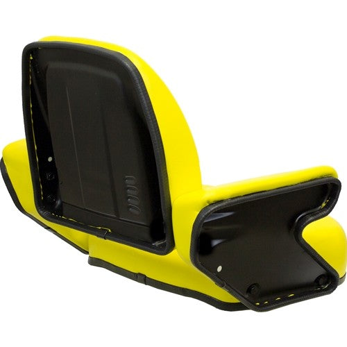 John Deere Tractor 4 Piece Replacement Seat Assembly - Fits Various Models - Yellow Vinyl