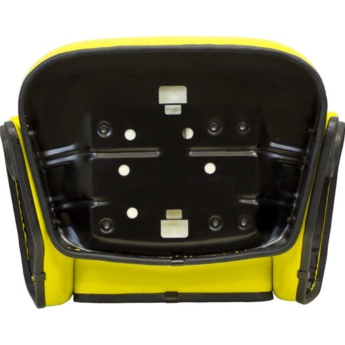 John Deere Tractor 4 Piece Replacement Seat Assembly - Fits Various Models - Yellow Vinyl