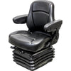 John Deere Motor Grader Replacement Seat & Air Suspension - Fits Various Models - Black Vinyl