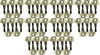 #13 (14607) JCB/CAT/Bomag Replacement Key *50 Pack*