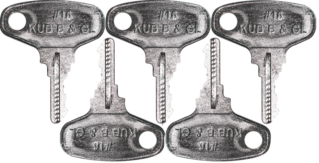 key’s 16 (55240) Allmand/Broce/Gehl/Kubota Replacement Key *5 Pack