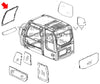 Case KHN3114 Excavator Front Upper Windshield Replacement Cab Glass