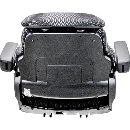 Case/IH Tractor Replacement Seat Assembly - Fits Various Models - Black/Gray Cloth