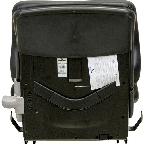 Dynapac CC122 Roller Replacement Seat & Mechanical Suspension (Low Back) - Black Vinyl