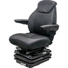 Allis Chalmers 7000 Series Tractor Replacement Seat & Mechanical Suspension - Fits Various Models - Black Cloth