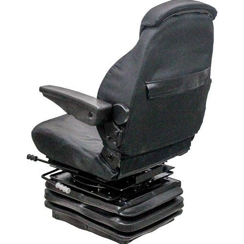 Allis Chalmers 7000 Series Tractor Replacement Seat & Mechanical Suspension - Fits Various Models - Black Cloth