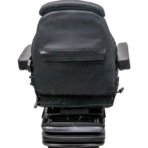 Allis Chalmers 7000 Series Tractor Replacement Seat & Mechanical Suspension - Fits Various Models - Black Cloth