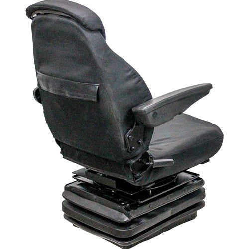 Allis Chalmers 7000 Series Tractor Replacement Seat & Mechanical Suspension - Fits Various Models - Black Cloth