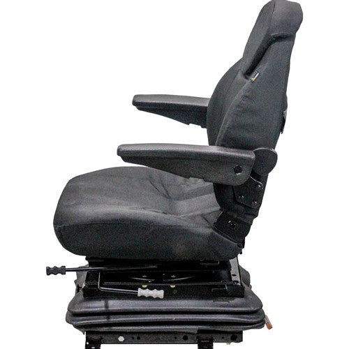 International Harvester 86-88 Series Tractor Replacement Seat & Air Suspension - Fits Various Models - Black Cloth