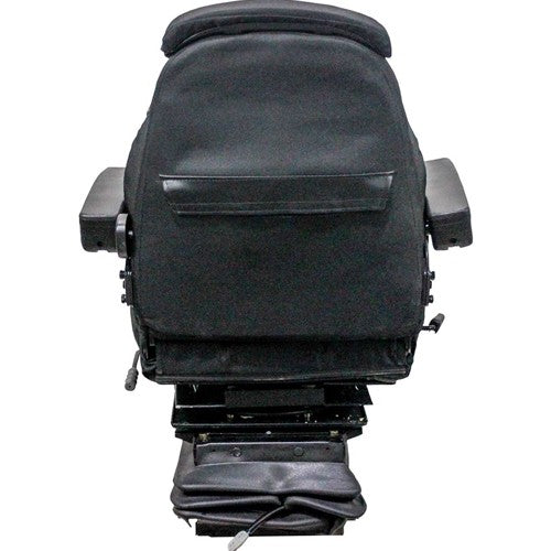International Harvester 86-88 Series Tractor Replacement Seat & Air Suspension - Fits Various Models - Black Cloth