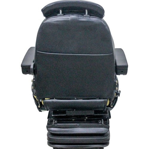 International Harvester 86-88 Series Tractor Replacement Seat & Mechanical Suspension - Fits Various Models - Black Vinyl