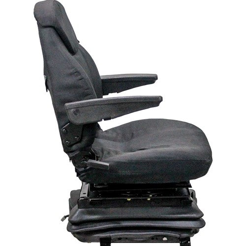Allis Chalmers 8000 Series Tractor Replacement Seat & Air Suspension - Fits Various Models - Black Cloth