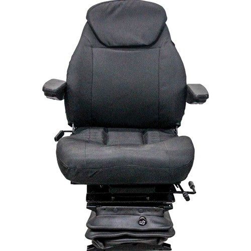 Allis Chalmers 8000 Series Tractor Replacement Seat & Air Suspension - Fits Various Models - Black Cloth