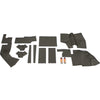 Case 870 Series Tractor Replacement Lower Cab Foam Kit - Basketweave Black